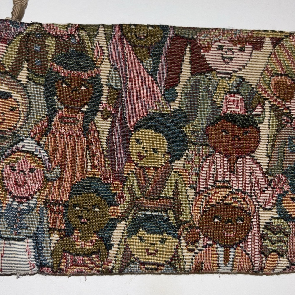 Colorful Tapestry Clutch Whimsical Design
Tan Interior Super Fun Unique Pattern - Picture 4 of 7
